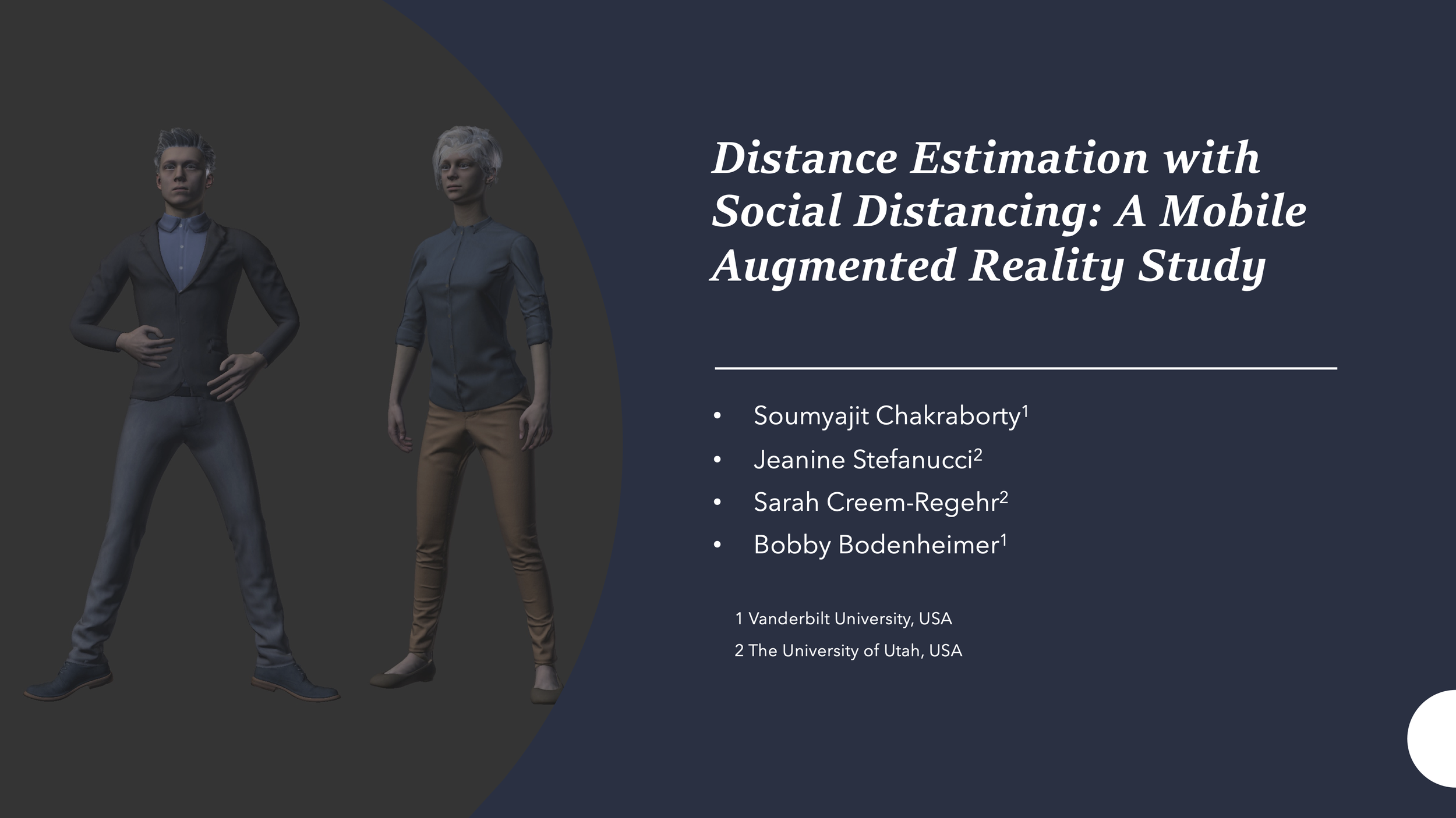 Distance Estimation with Social Distancing: A Mobile Augmented Reality Study